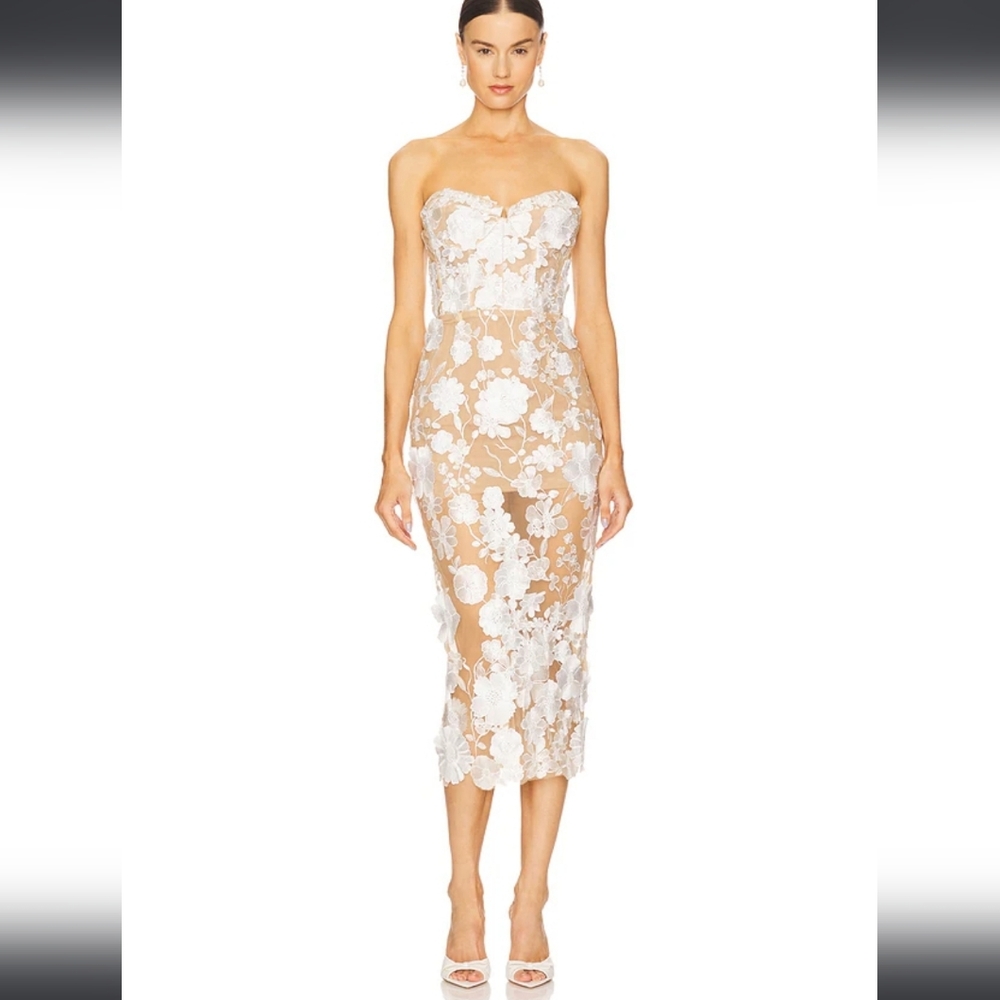 NWT Bronson Banco Jasmine Midi Dress  Size Large